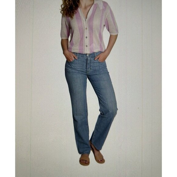 Daily Blue Adriano Goldschmeid Mood Straight Leg Lightweight Jeans Echo Blue 29 - Picture 1 of 14